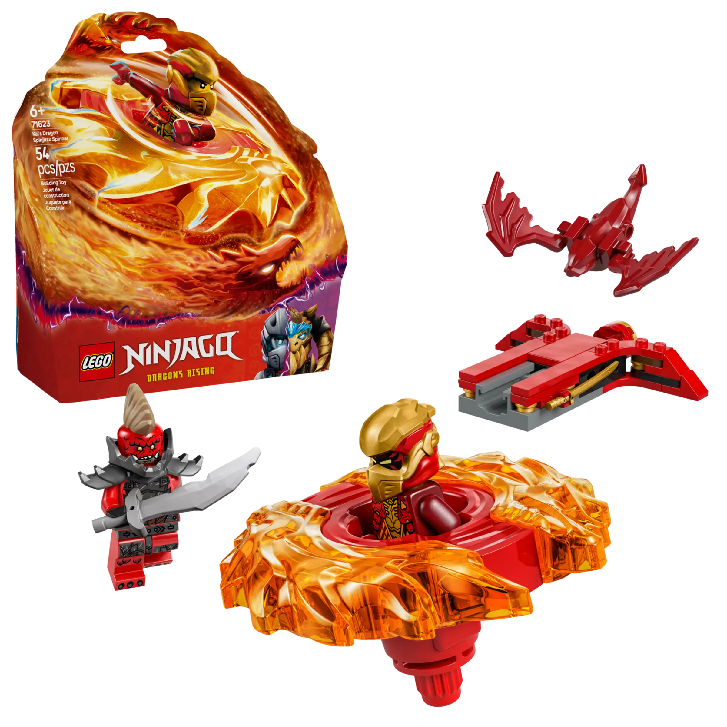 לגו Ninjago – ספינג’יטסו ספינר הדרקון של קאי (71823)